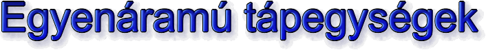 Egyenáramú tápegység család
